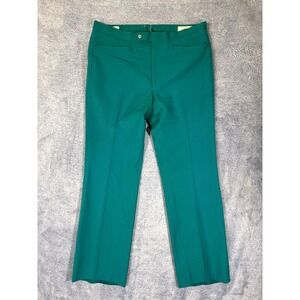 Vintage Sansabelt Jaymar Ruby Mens Green PGA Golf Straight Leg Slacks 38x31